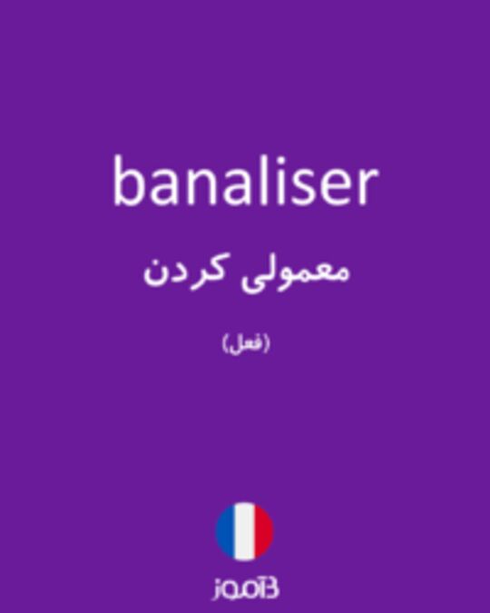  تصویر banaliser - دیکشنری انگلیسی بیاموز
