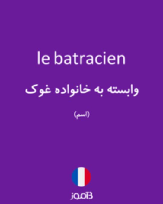  تصویر le batracien - دیکشنری انگلیسی بیاموز