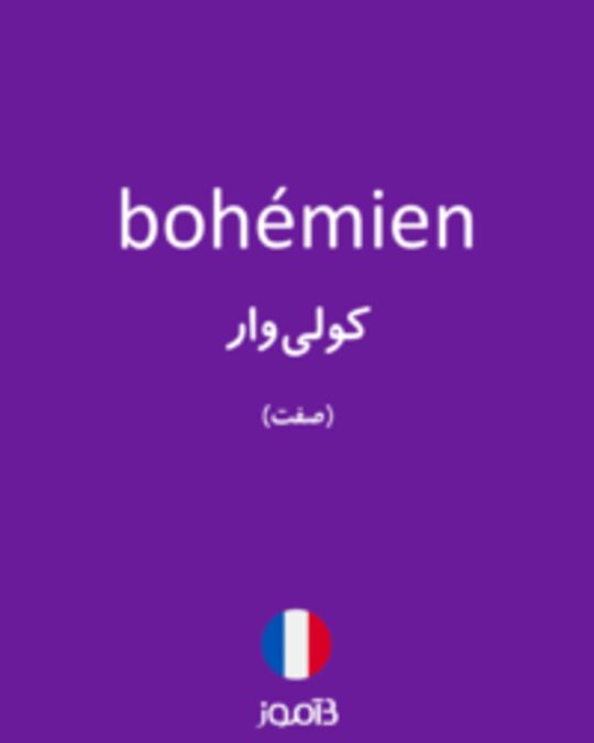  تصویر bohémien - دیکشنری انگلیسی بیاموز