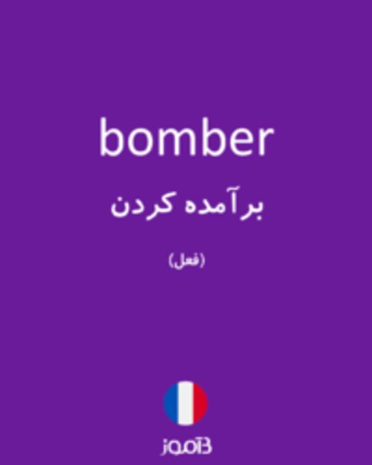  تصویر bomber - دیکشنری انگلیسی بیاموز