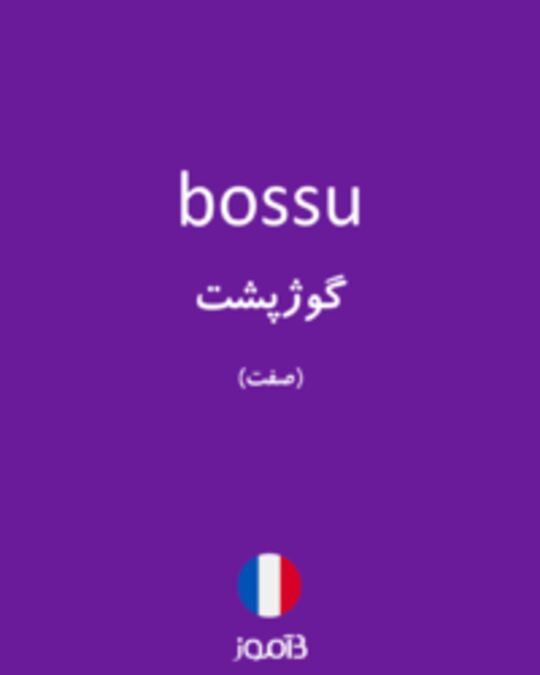  تصویر bossu - دیکشنری انگلیسی بیاموز