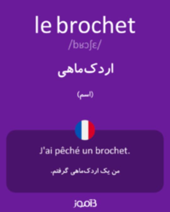  تصویر le brochet - دیکشنری انگلیسی بیاموز