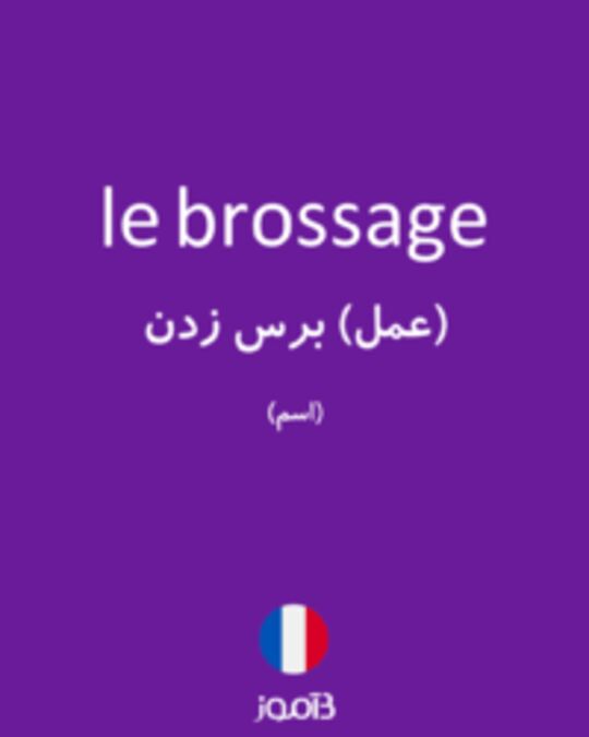  تصویر le brossage - دیکشنری انگلیسی بیاموز