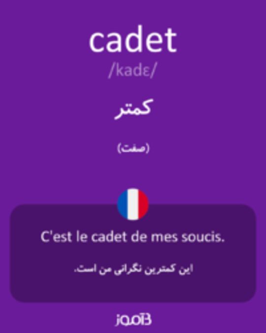  تصویر cadet - دیکشنری انگلیسی بیاموز