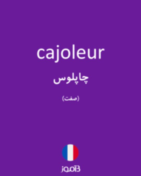  تصویر cajoleur - دیکشنری انگلیسی بیاموز