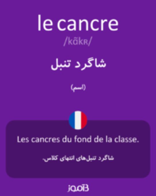  تصویر le cancre - دیکشنری انگلیسی بیاموز