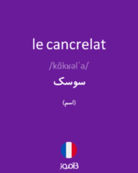  تصویر le cancrelat - دیکشنری انگلیسی بیاموز