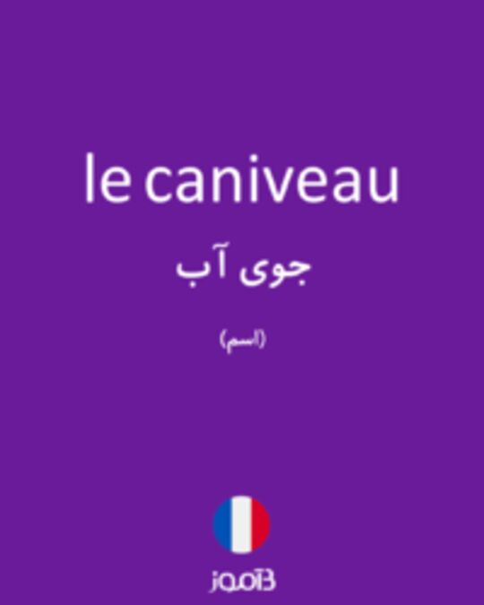  تصویر le caniveau - دیکشنری انگلیسی بیاموز