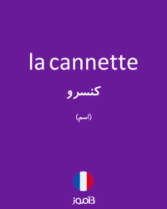  تصویر la cannette - دیکشنری انگلیسی بیاموز