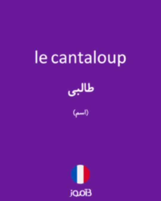  تصویر le cantaloup - دیکشنری انگلیسی بیاموز