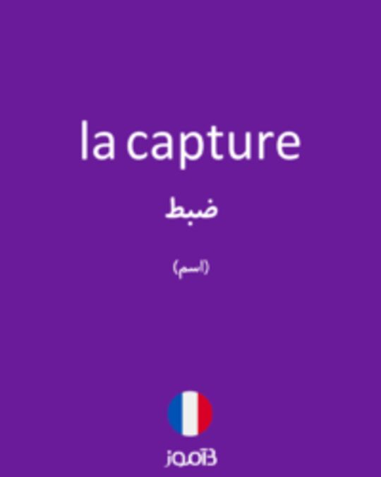  تصویر la capture - دیکشنری انگلیسی بیاموز