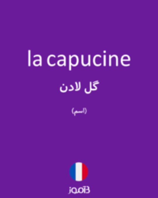  تصویر la capucine - دیکشنری انگلیسی بیاموز