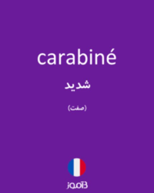  تصویر carabiné - دیکشنری انگلیسی بیاموز