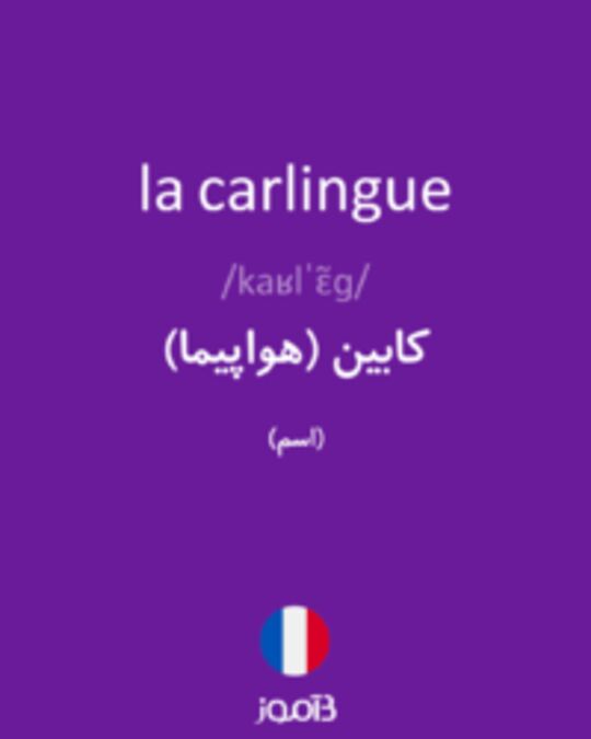  تصویر la carlingue - دیکشنری انگلیسی بیاموز