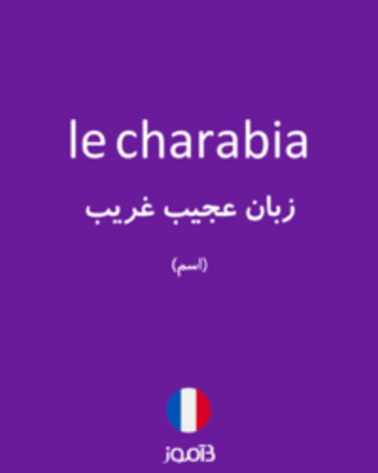  تصویر le charabia - دیکشنری انگلیسی بیاموز