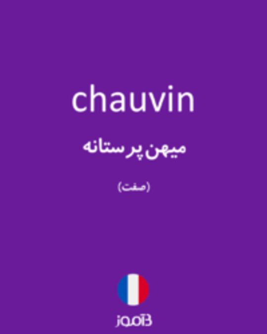  تصویر chauvin - دیکشنری انگلیسی بیاموز