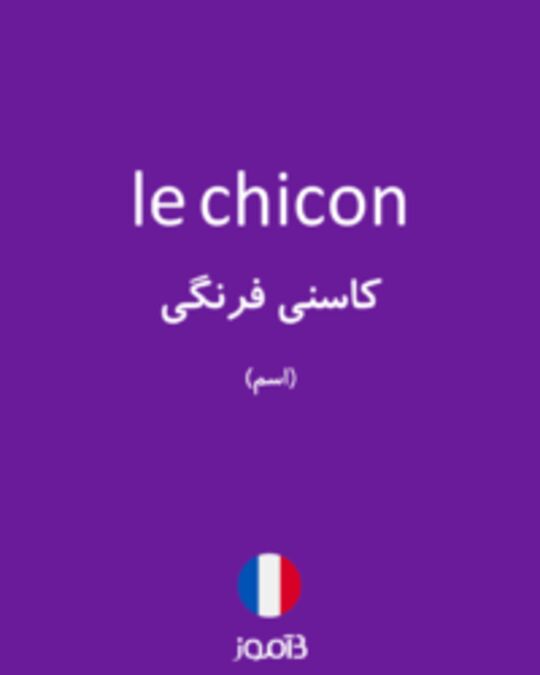  تصویر le chicon - دیکشنری انگلیسی بیاموز