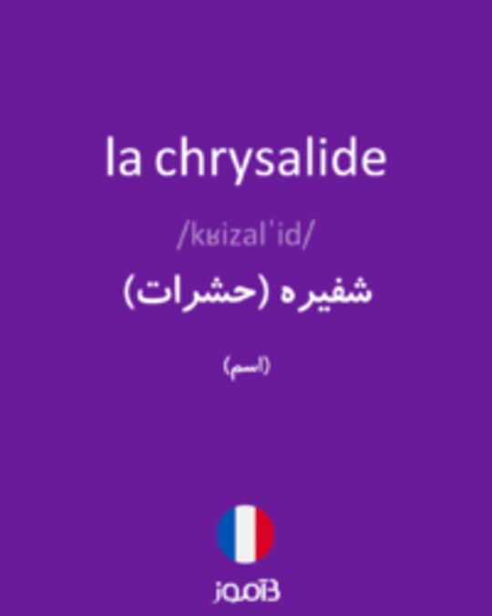  تصویر la chrysalide - دیکشنری انگلیسی بیاموز