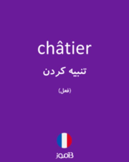  تصویر châtier - دیکشنری انگلیسی بیاموز