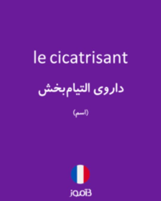  تصویر le cicatrisant - دیکشنری انگلیسی بیاموز