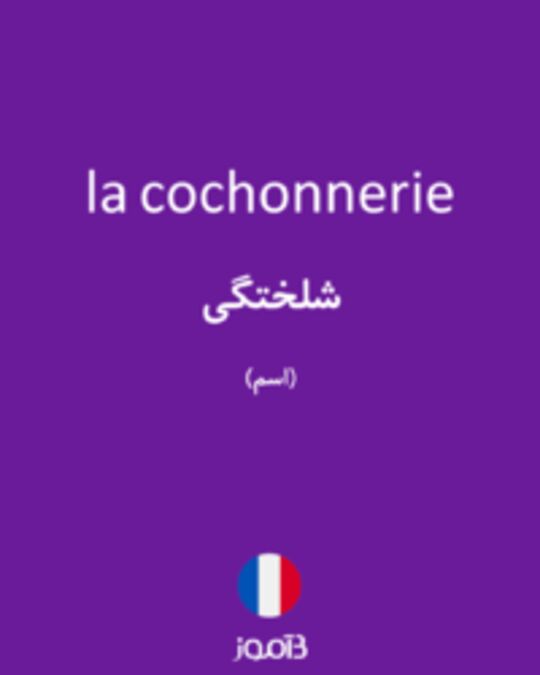  تصویر la cochonnerie - دیکشنری انگلیسی بیاموز