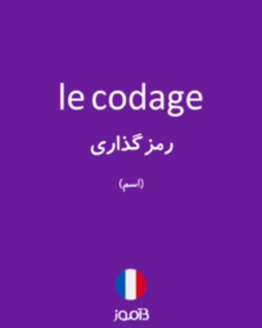  تصویر le codage - دیکشنری انگلیسی بیاموز