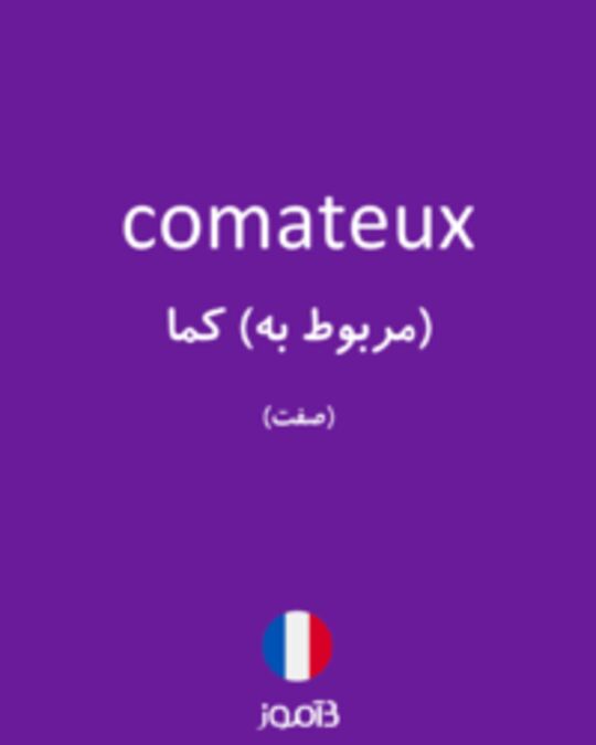  تصویر comateux - دیکشنری انگلیسی بیاموز