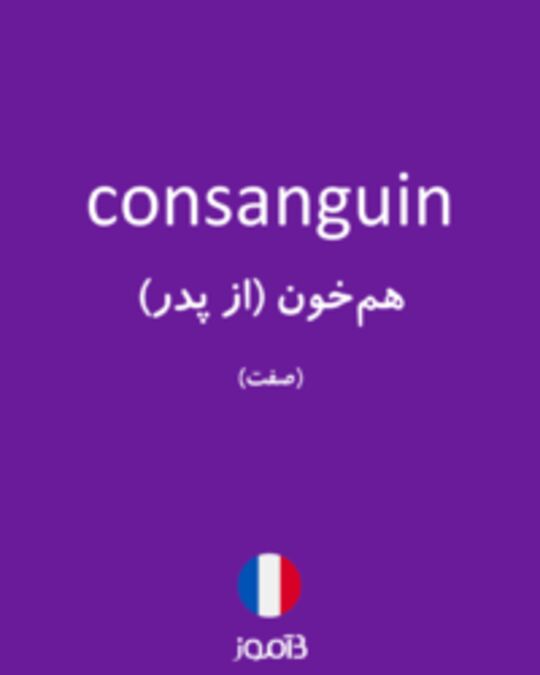  تصویر consanguin - دیکشنری انگلیسی بیاموز