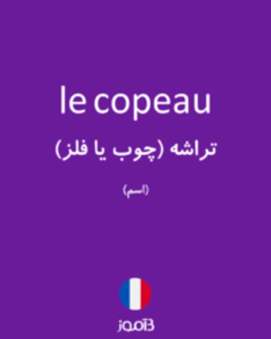  تصویر le copeau - دیکشنری انگلیسی بیاموز