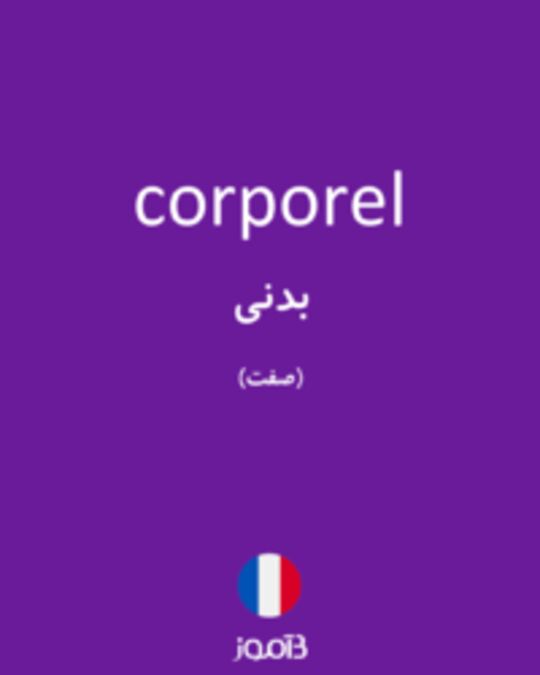  تصویر corporel - دیکشنری انگلیسی بیاموز