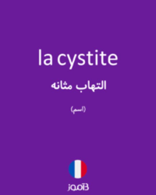  تصویر la cystite - دیکشنری انگلیسی بیاموز