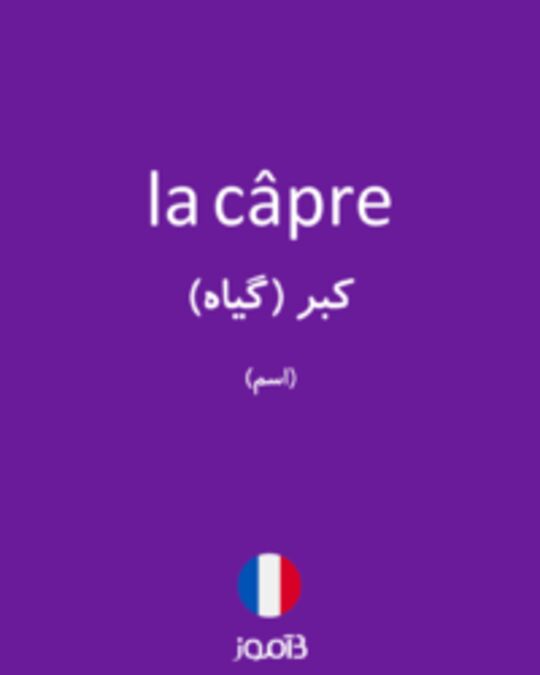  تصویر la câpre - دیکشنری انگلیسی بیاموز