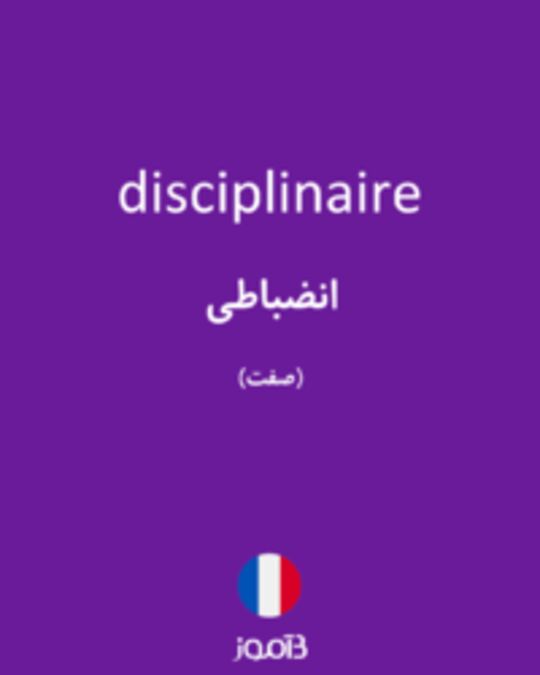  تصویر disciplinaire - دیکشنری انگلیسی بیاموز