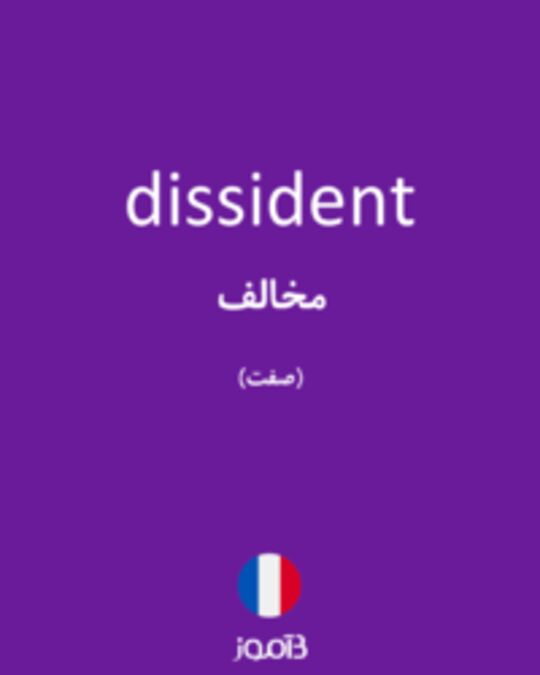  تصویر dissident - دیکشنری انگلیسی بیاموز