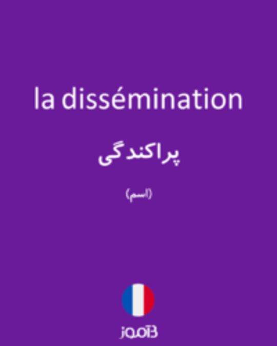  تصویر la dissémination - دیکشنری انگلیسی بیاموز