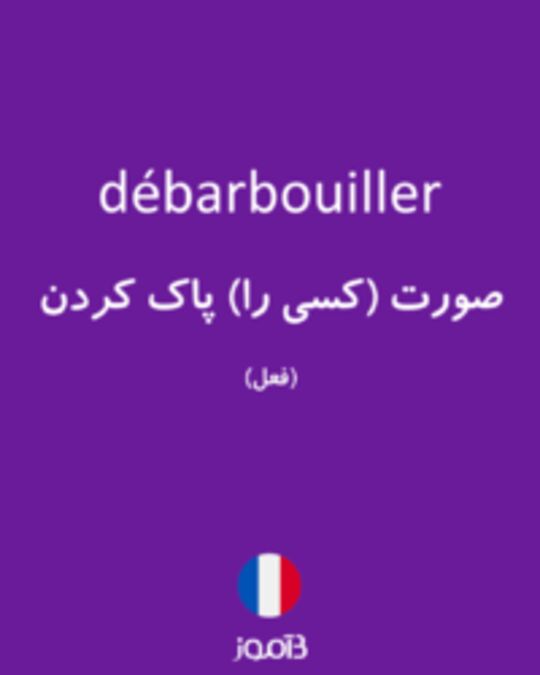  تصویر débarbouiller - دیکشنری انگلیسی بیاموز