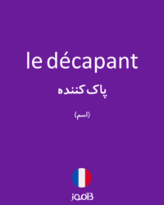  تصویر le décapant - دیکشنری انگلیسی بیاموز