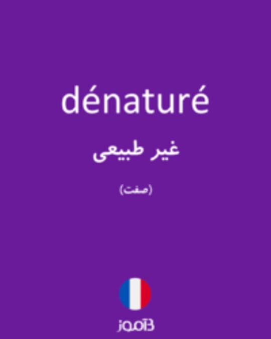  تصویر dénaturé - دیکشنری انگلیسی بیاموز