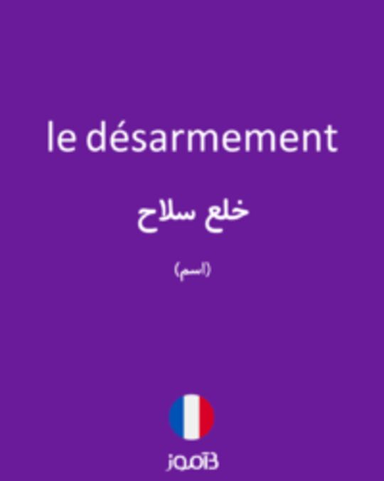  تصویر le désarmement - دیکشنری انگلیسی بیاموز