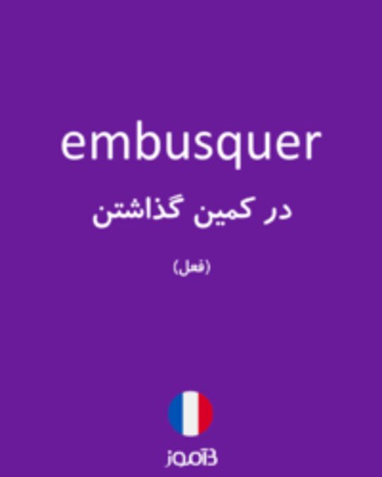  تصویر embusquer - دیکشنری انگلیسی بیاموز