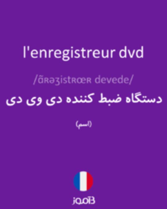  تصویر l'enregistreur dvd - دیکشنری انگلیسی بیاموز