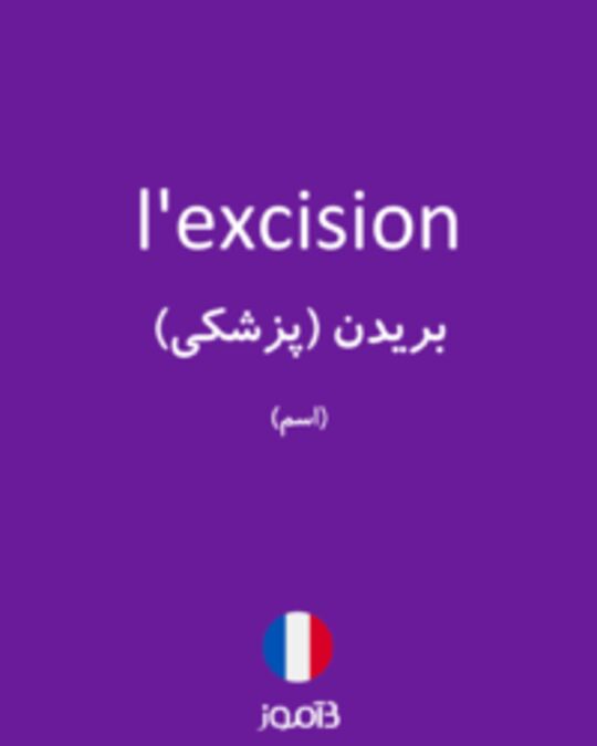  تصویر l'excision - دیکشنری انگلیسی بیاموز