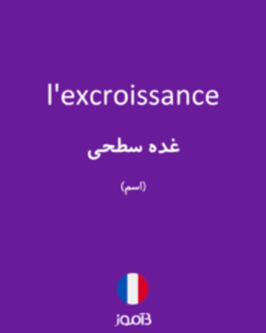  تصویر l'excroissance - دیکشنری انگلیسی بیاموز