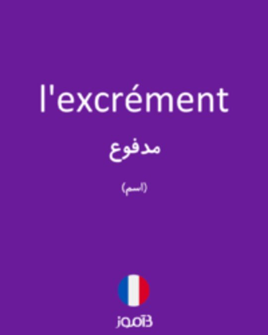  تصویر l'excrément - دیکشنری انگلیسی بیاموز