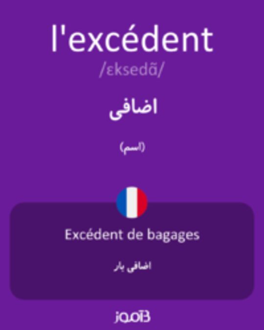 تصویر l'excédent - دیکشنری انگلیسی بیاموز
