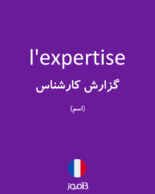  تصویر l'expertise - دیکشنری انگلیسی بیاموز