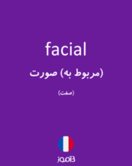  تصویر facial - دیکشنری انگلیسی بیاموز