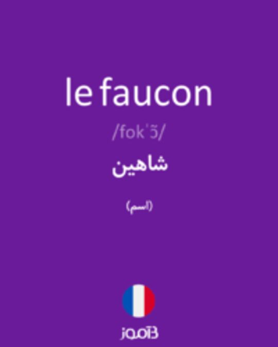  تصویر le faucon - دیکشنری انگلیسی بیاموز