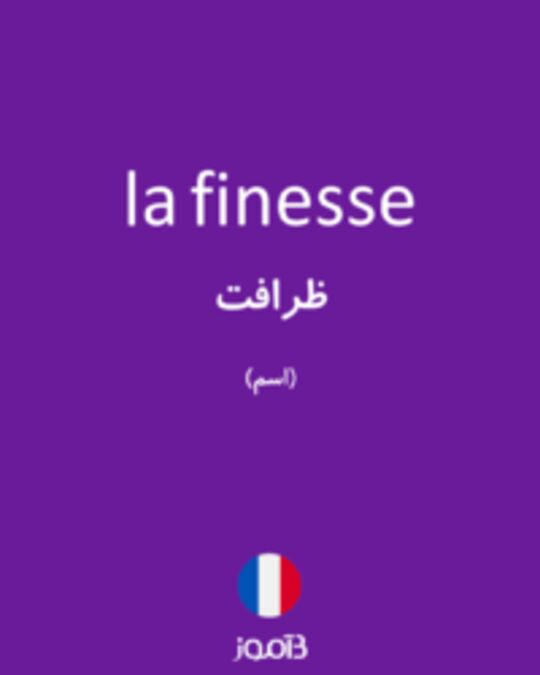  تصویر la finesse - دیکشنری انگلیسی بیاموز