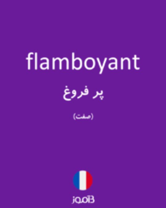  تصویر flamboyant - دیکشنری انگلیسی بیاموز